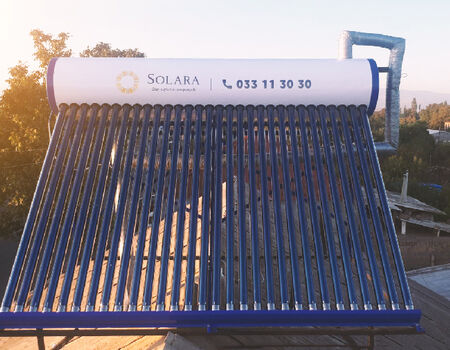 Solara project - installation of water heater
