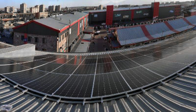 Solara company install of solar panels in Rio Grande Factory