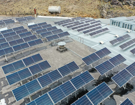 Installation of solar panels in "OVAL" Plastic