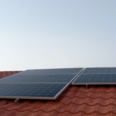 Solara installed solar panels in one of the private houses in Yeghvard
