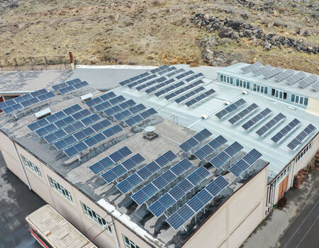 Installation of solar panels in "OVAL" Plastic