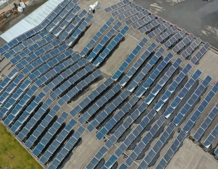 Установка солнечных панелей в пластик «ОВАЛ».